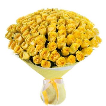 Букет для отличного настроения - 101 роза