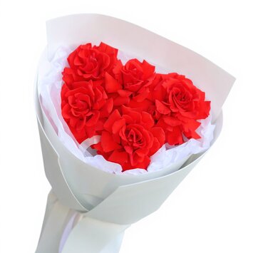 Букет с красными французскими розами