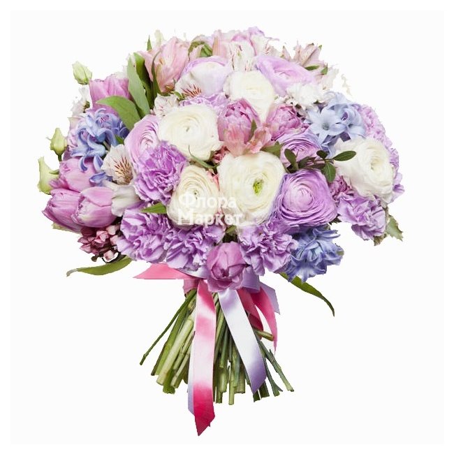 Нежный букет в Петрозаводске от магазина цветов «Флора Маркет»