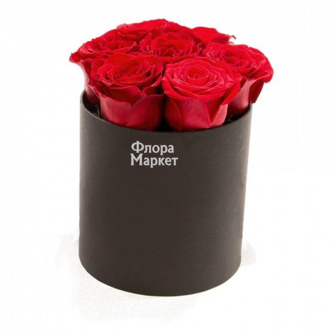 7 красных роз в Петрозаводске от магазина цветов «Флора Маркет»