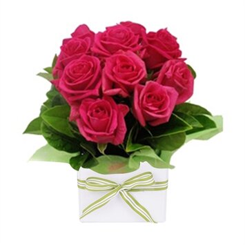 Тиффани - 9 роз в коробке