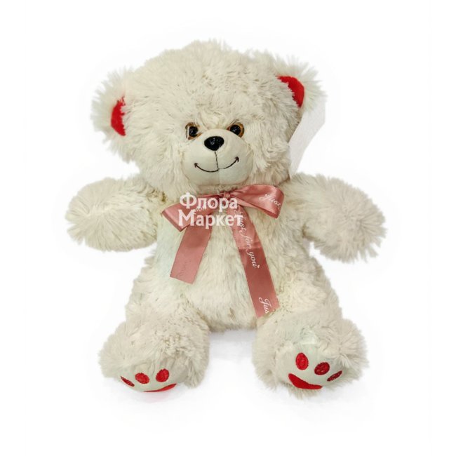 Мягкая игрушка Белый Мишка в Петрозаводске от магазина цветов «Флора Маркет»