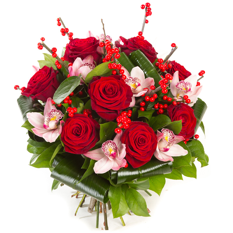 Букет с розами «Этини» от интернет-магазина «» в 