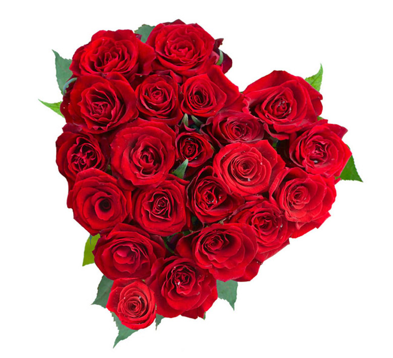 Сердце из роз 21шт от интернет-магазина «» в 