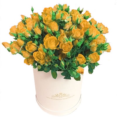 Коробка кустовых роз от интернет-магазина «» в 