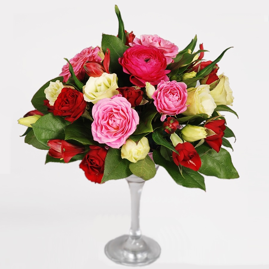 Цветы в бокале от интернет-магазина «» в 